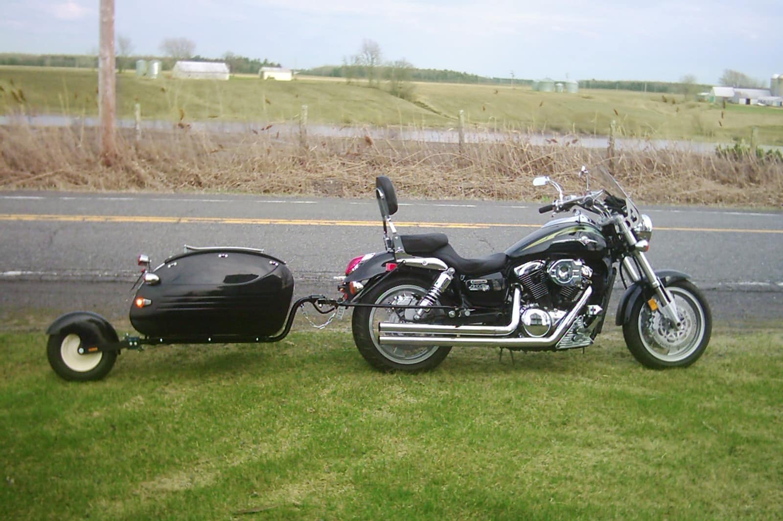 Moto remorque une roue cyclope 2