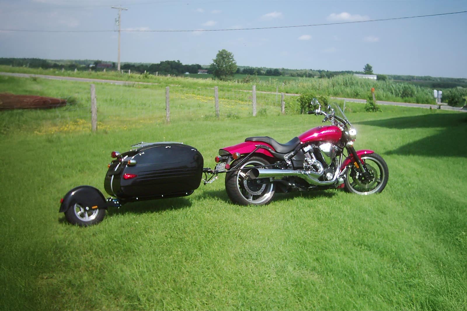 Remorque a une roue moto